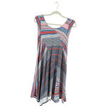 Philosophy Women's Petite Mini Dress White Blue Red Striped PS Photo 10