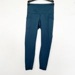 Yogalicious 𝅺 crop Leggings yoga XSmall blue teal Activewear pants NEW Photo 7