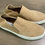 Steve Madden Tan Faux Suede Slip On Sneakers 8 Photo 0