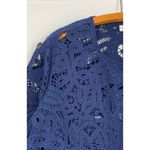 Coldwater Creek Coldwater Creek Midnight Blue Women's Cotton Blend Cardigan Laced Shrug Size PM Photo 9
