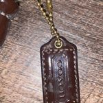 Coach  Ashley Signature Satin Monogram Hobo Patent Leather Purse Purple Brown Photo 6