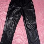 Abercrombie & Fitch Leather Straight Leg Pants Size 28 90s Ultra High Rise Photo 0