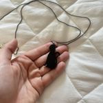 Kishboo Cute Black Cat Kitty Long Necklace Womens Jewelry Photo 1