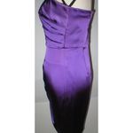 Jill Stuart New NWT $485 Womens 8 Jill  Purple Satin One Shoulder Dress Beautiful Photo 5