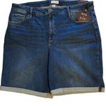 Ava & Viv NWT ~ Dark Wash Denim Blue Jean High Rise Shorts ~ Women's Plus 22W Photo 1