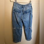 Free People Marx Slouch Denim Cargo Utility Jeans Sz 27 in Bluebell Photo 9