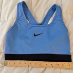 Nike Women's Dri-Fit Blue and Black Racerback Sports Bra Size Medium Photo 5
