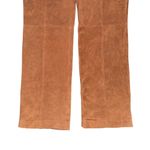 VTG The Look Randolph Duke Brown Suede Leather Lace Up Front Straight Pant Sz 16 Photo 4