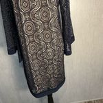 Emma & Michele  Navy Lace Long Sleeve Dress Size Medium Photo 5