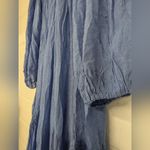 Free People New Lace Clip Dot Robe intimately Sz XSmall Xs blue embroidered Photo 9