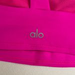 Alo Yoga  Vibrant Pink One-Shoulder Sports Bra Size XS Photo 4