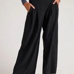 Athleta  Brooklyn Heights Wide Leg Pant, Black, Size 20 NWT Photo 2