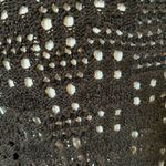 Patrons of Peace  Anthropologie black cotton Knit Crop Sweater button oversized M Photo 4