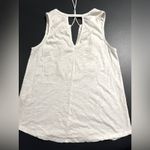 Lucky Brand Embro Sequin Tank Top Marshmallow Sz Small Photo 2