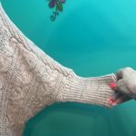 On Blue Cardigan Faux Fur Trim Sweater Pink Photo 5