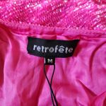Retrofete Gabrielle Robe Dress in Pink Sequins Size Medium NWT Long Sleeve Photo 10