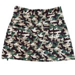 ZARA  Women's‎ Medium Camouflage Zip-Up back Mini Skirt with Pockets Photo 3