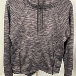 Athleta  Women Size S Grey Heathered Hoodie Thumbholes Zip Pockets‎ Athleisure Photo 0