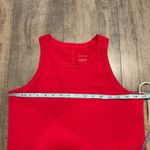 Everlane NWT  Dark Pink Organic Cotton Ribbed Racerback Tank Top Women's Medium Photo 5