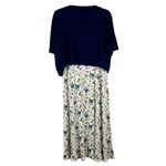 Studio C Floral Dress with Jacket White Size XL Photo 1