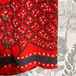 Moulinette Soeurs Anthropologie red holiday dress   sz 6 Photo 8