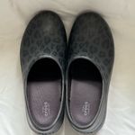 Crocs  Black Slip-On with Leopard Pattern Women’s Size 11 Photo 7