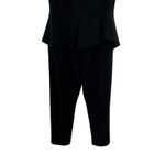 Black Halo Black Halo Kasia Peplum Cropped Jumpsuit Sleeveless Ruffle Black Size 12 Photo 10