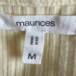 Maurice's  Yellow Solid Peplum Tank Top Photo 3