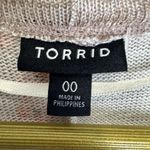 Torrid Floral Kimono Duster Open Cardigan Size M/L 00 Hi Low Coverup Boho Hippie Photo 6