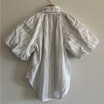 Madewell Shirred Bubble-Sleeve Button-Up Shirt in White, Size XXS Photo 11