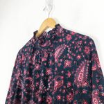 Rebecca Taylor La Vie  Long Sleeve Madeline Mini Dress Large Paisley Boho Photo 7