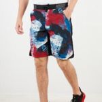 Reebok Black/Multicolor Board Shorts Men's Small Photo 1