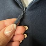 Athleta  Allure 1:4 Zip Navy Blue Dress 2024 Womens LARGE Long Sleeve Athleisure Photo 4