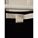 Boston Proper  Black Ruched Short Sleeve Top Womens‎ Size M Casual Photo 1