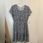 Passport Blue Floral Midi Flowy Dress size XL NWT Photo 2