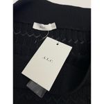 ALC Frank A.L.C Chevron Black Midi Skirt Size Large Pull on Elasticized Waist New with Tag Photo 8