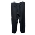 Wrap London 100% Linen Wide Leg‎ Pants Women Sz 14 Black Belted Office Preppy Photo 1