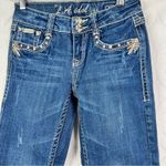 L.A. Idol Bling USA Y2K Bootcut Juniors Cropped Jeans Pocket Size 1 Blue Photo 3