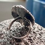 Taxco Mexican Mask 925 Sterling Silver Aztec Mayan Inca Face Tribal Large Ring Black Photo 14