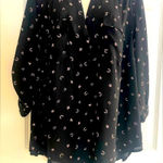 Torrid  Black Blouse with Pink Hearts and Crescent Moons Size 2X Photo 0