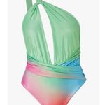 NEW NWT Baobab Oriana One Piece Candy Swirl size Small Green Photo 1