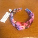 Anthropologie  Katchel Sunset Pink Tie Dye Knotted Headband New With Tags Photo 4
