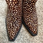 Vintage Havana  Dante Spotted Brown Block Heel Ankle Boots Size 7.5 Photo 1