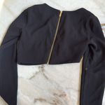 House Of CB  London black asymmetrical long sleeve top Photo 7
