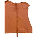 Macrame Lace Boho T Shirt Bohemian Hippie Floral Flower Sz Medium Orange Photo 8