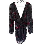 Majorelle  NEW Ava Deep Vneck Ruched Mini Dress Photo 2