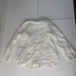 Sundance  White Embroidered Eyelet LS Collared Button-Front Shirt – Small Photo 2