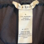 Zac and Rachel  | Black Drawstring Joggers Cuffed Bottoms Size Large w/ Pockets Photo 3