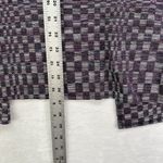 Chico's Easywear by Womens Open Front Cardigan Size 3 (XL) Purple Metallic Check Photo 7