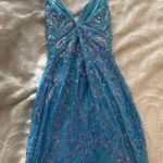 Breeze Bridal Light Blue Sparkly Prom Dress Photo 0